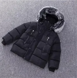 Winter Children Jackets Kids Camuflage Abaixo de casaco de peles com capuz para os meninos de meninas roupas de neve de inverno