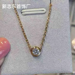 Высококачественное роскошное ожерелье Kajia Classic Single Diamond Lifted 18k Gold One UFO Shischain версия Bubble Chailar Chail Edition Edition