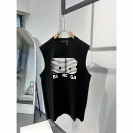 2024 fransa bb erkek tişörtleri baskılı moda adamı yelek en kaliteli pamuklu gündelik tees kısa kol lüks hip hop tasarımcısı paris pamuk tişörtler stereoskopik logo