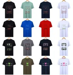 Psychologische Hasenhemden Designer Herren T-Shirt Fashion USA High Street Kurzarm Psyco Kaninchenkleidung Streetwear BD69