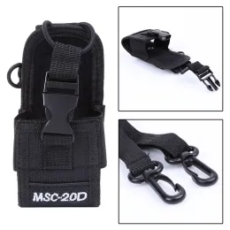 Casos walkie talkie bolsa de caixa msc20d ptt nylon transportar capa com estilingue para kenwood baofeng uv5r bf888s dispositivos de rádio