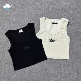 Men's T-Shirts Summer Simple Couple Casual Broken Planet Slveless T Shirt Vest Men Women Best Quality Embroidered Star Tank Tops With Tags T240419