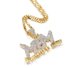 Iced Out MBM Pendant Necklace Fashion Mens HIP HOP Jewelry Motivated By Money Necklaces1737405