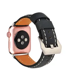 Dla paska AppleWatch Crazy Horse Skórzany pasek zegarkowy 38 40 mm 42 44 mm9490178