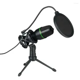 Microphones Podcast Microfon PC -Kondensator RGB Mic Computer Bundle Plug and Play für Musikaufnahmen Online -Spielstreaming