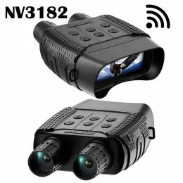 Телескопы NV3182 Wi -Fi Night Vision Binoculars Цифровое инфракрасное охотничье телескоп оборудование 300 м. Ночное видение очков для путешествий