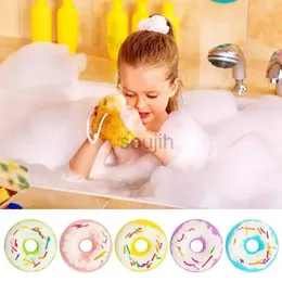 Bubble Bath Kids Bath Bomb Bubble Bath Salt Ball For Shower Donut Heart Form Bading Spa Essential Oil Fuktig Dry Hud Children Gift D240419
