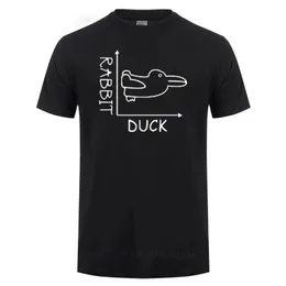 Duck Rabbit Fun Math T Shirt Fathers Day Present Birthday Gift For Men Funny Adult TShirt 240417