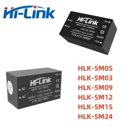 Levererar HILINK 5M05 AC DC 220V till 3.3V 5V 9V 12V 15V 24V 5W strömförsörjningsmodul HLK5M05 Justerbar Step Down Converter Smart Home