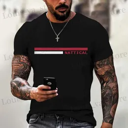 Мужские футболки 2024 Случайные мужские футболки с весенней одеждой Омбре