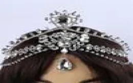 Moda Sparkly Crystal Bridal Head Chain Indian Hair Jewelry Tikka Women Wedding Tiara Bride testa Acessórios de decoração de testa C1817925047