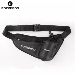 Bolsas rockbros ciclismo correndo cinto de cintura bolsa de maratona de maratona de maratona de pacote de pacote de pacote de pacote de água garrafas de água