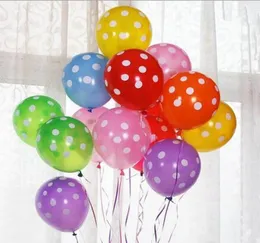 12 بوصة اللاتكس البولكا نقاط البالونات الزفاف البالونات زخرفة الديكور Globos Party Palloncini Aniversaire Kid Toys Hjia6679035