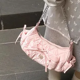 Umhängetaschen xiuya elegante rosa Tasche für Frauen Sommer Mode Leder lässig süße Handtaschenketten Mädchen täglich sanfte Achselhöhle