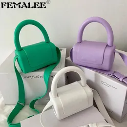 BUSSE DELLA FASHIONE DONNE DONNE SOLI PERCHI DI SOLIFICAZIONE CROVE CROVE FILLATURA PUSSES 2024 BOLSA a forma di scatola a colori caramelle