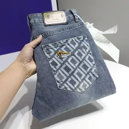 Sonbahar Yeni Erkek Gri Yırtık İnce Fit Elastikiyet Kot Men's Düz İş Mamalı Klasik Klasik Pantolonlar Fashiom Marka Tasarımcı Kotu G890