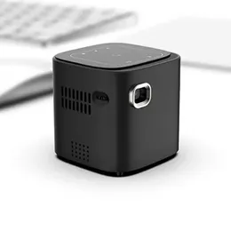 2024 New Smart Projector D19 500 Lumens 100 بوصة عرض 1080p HD Cube Wi-Fi Home Theater Projector Portable Mini Proyector 4K