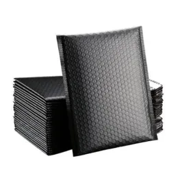 Großhandel Black Bubble Dämpfing Wrap Mailer Matte Hüllstoffbeutel Verpackung für geschäftsgekleidete Poly Mailer -Selbstversiegelbeutel ZZ