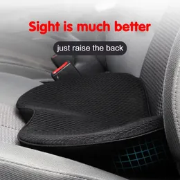 2 In 1 Car Seat Cushion Memory Foam Small Waist Pillow Health Protection Breathable Hip Increase Accessories 240411