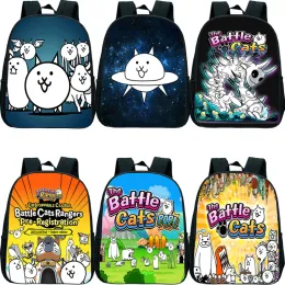 Plecaki Dzieci The Battle Cats Backpack Bags Bags Kids Cartoon Anime School Bag chłopcy Dziewczyny z powrotem do szkoły plecaki Mochila