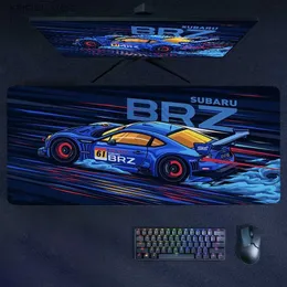 Mouse Pads Bilek Rests Sports Araba Mouse Pad Super Coupe Illustratio Subaru Klavye Mat Bilgisayar Masa Faresi Oyun Oyun Dolabı Halı Mousepad Oyun Aksesuar Y240419