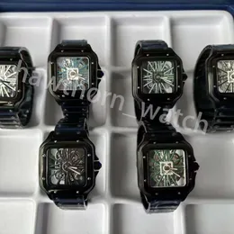 New Hollow Surface Men's Watch Luxury Designer Neutral Watch Men's Watch 39.8mm Automatic Movement Watch Stainless Steel Strap Folding Montre De Luxe