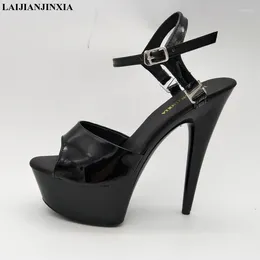 Sapatos de dança Laijianjinxia 15cm/6inches pu modelo superior