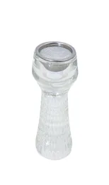 Clear Glass Hookah Bowls Premium Shisha Tobacco Bowl med rostfritt stål Mesh Chicha Narguile slangtillbehör8181612