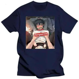 Y2K Brand Man abbigliamento Hentai Senpai Funny Anime and Manga Size M-3xl US 100% Trend Cotton Trend Maglietta Fashi