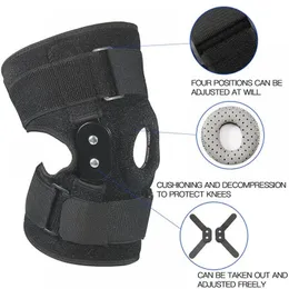 Supporto per ginocchio regolabile per tutore del ginocchio incernierato con stabilizzatori laterali di quadranti di bloccaggio per il dolore al ginocchio Artrite menisco lacrima