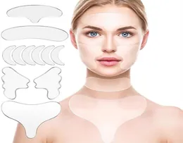 Remoção de rugas de silicone reutilizável adesivo Face testa