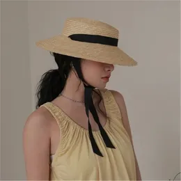 Frauen Sommer Strohhut Big Woven Sun Visor Hut übergroß