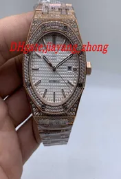 Projektant Watch All Ice Diamond Men 039S Automatyczne luksusowe zegarek 316 Stal nierdzewna Men039 S Mechanical Watch 41mm6597064