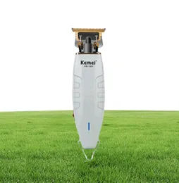 Kemei KM1931 프로페셔널 헤어 클리퍼 이발사 남성 레트로 부처님 무선 전기 절단기 9700960