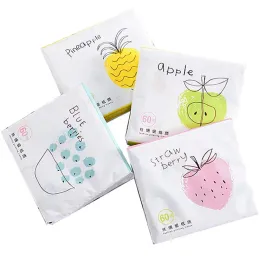 Wallets 4 Bags of Fruit Color Tissue Paper Napkin Printing Handkerchief Paper Portable Napkin Toilet Paper Small Soft Paper Mixed Batch