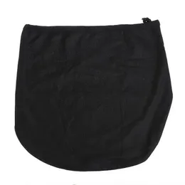 47x42cm Helmet Protection Bag Motorcycle Helmet Cover Protection Bag Soft Cloth Black Plush Drawstring Pocket Dust Bag