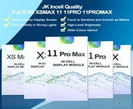 JK incell OLED 패널 터치 스크린 디지타이저 교체 어셈블리 iPhone X XS 용 전화 LCD 디스플레이를 수리하는 데 사용됩니다. Max 11 Pro1444563