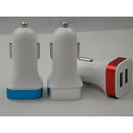 2024 Mini Metal Car Charger Dual USB Car Phone Charger QC 3.0 QC 2.0 Snabbladdare 3.0 Bilarare Fast Charging för Xiaomi Mi 10 Pro Car