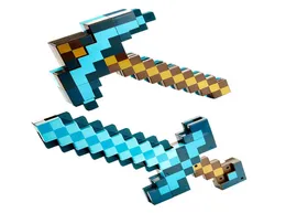 Minecraft Diamond Sword Pickaxe TwoinOne deformação e Plastic Children039s Toy9511719