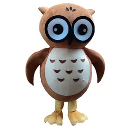 2024 Performance Owl Bird Mascot Costume Dress per uomini Donne Halloween Outfit Outfit Mascot per tute pubblicitarie