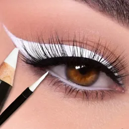 Eyeliner White Eyeliner Pencil Spessata fiocco sottile liquido Quickdry Disk No Blooming Eye Liner Penna impermeabile Women Tornep Cosmetic