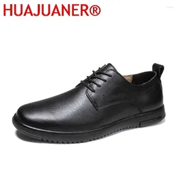 Sapatos casuais Marca masculina de couro genuíno