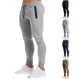 Herrenhosen Sommer-Jogginghosen Schnellrocknen Sport mit Seiten Reißverschluss Taschen Kordelstring Elastiz