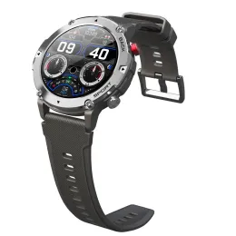 시계 AMZ C21 Smart Watch BT 호출 IP68 Deep Waterproof 다중 스포츠 모드 군용 전술 피트니스 시계 트래커 일상 생활