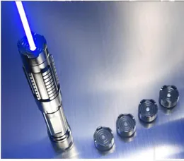 Puntatore laser a blu ad alta potenza più potente da 100000 m Flashlight laser ad alta potenza Torcia malvagia Lazer Hunting3457569