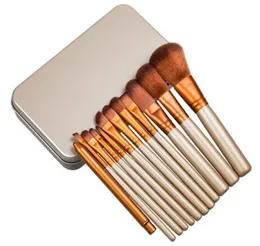 Makeup 12 Pcsset Brush Makeup Brush Kit Sets For Eyeshadow Blusher Cosmetic Brushes Tools RRA21053152056