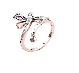 New dreamy dragonfly ring 925 sterling silver for fashion personality natural insect ring accessories female5299984