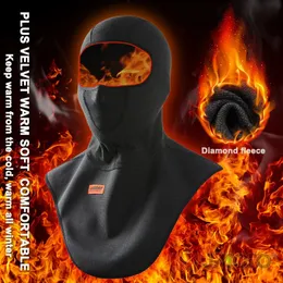 Maschera per motociclette in pile maschera per faccia termica mantieni la moto calda cavalcando balaclava moto motociclettiera maschera da sci antivento invernale uomini 240419 240419