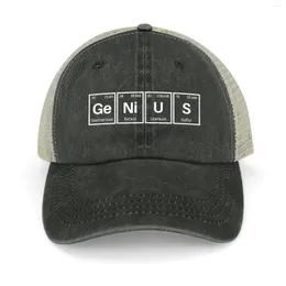 Ball Caps Genius Periodic Table Of Elements Cowboy Hat Wild Mountaineering Dad Beach Golf Wear Men Women's