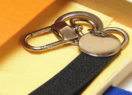 Porta della catena della chiave fiore marrone Porta anello della catena 2022 portachiavi in acciaio inossidabile fibbia Designer am